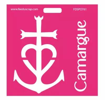Pochoir grande croix - camargue