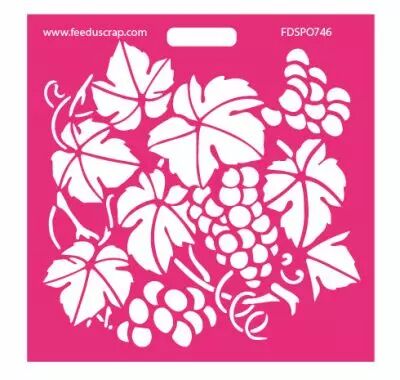Pochoir grapes de raisin