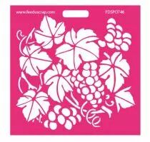 Pochoir grapes de raisin