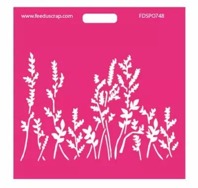 Pochoir herbes folles