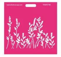 Pochoir herbes folles