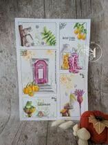 Pochoir herbes folles