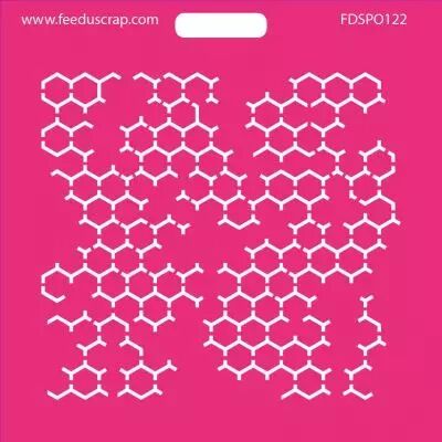POCHOIR HEXAGONES 3