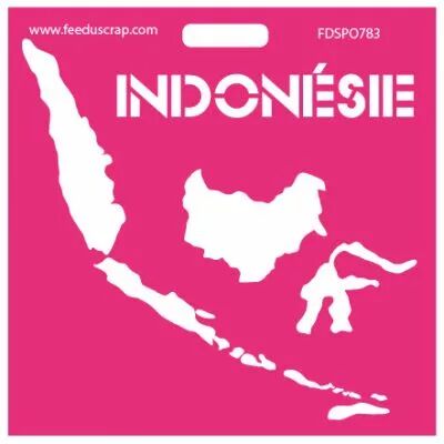 Pochoir Indon�sie