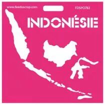 Pochoir Indon&eacute;sie