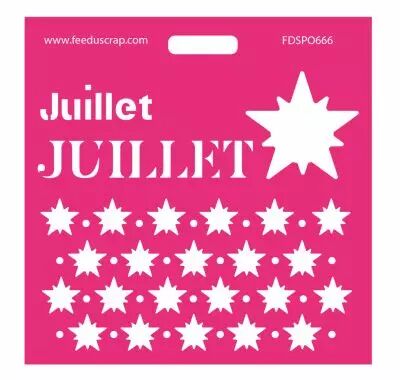 Pochoir Juillet
