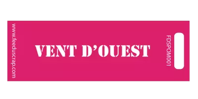 POCHOIR MINI VENT D\'OUEST