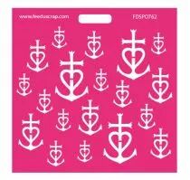 Pochoir petites croix camarguaises