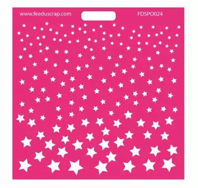 POCHOIR PLUIE D\'ETOILES