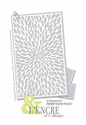 Pochoir Pluie de P�tales - L\'Encre et l\'Image
