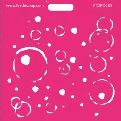 POCHOIR RONDS DE CAFE - 012