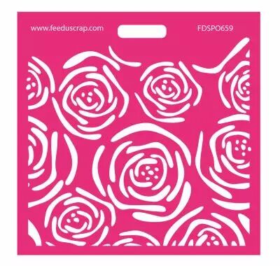 Pochoir roses