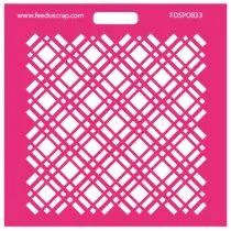 Pochoir tartan