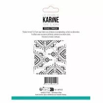 Pochoir Tissage ethnique Terre & Jasmin