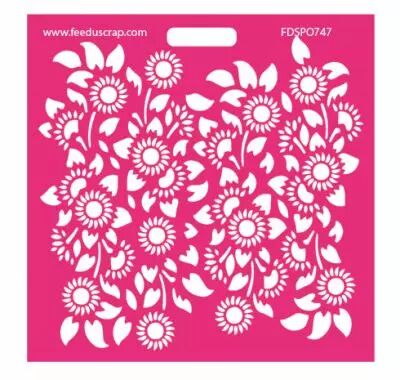 Pochoir tournesols