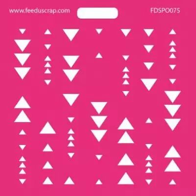 POCHOIR TRIANGLES 6