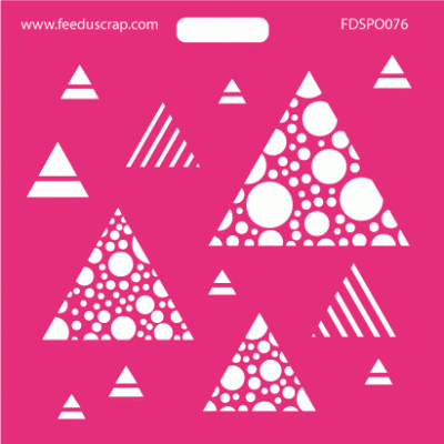 POCHOIR TRIANGLES 7