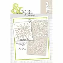 Pochoirs printemps fleuri - L\'Encre et l\'Image