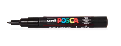 POSCA EXTRA FINE 0.7MM NOIR