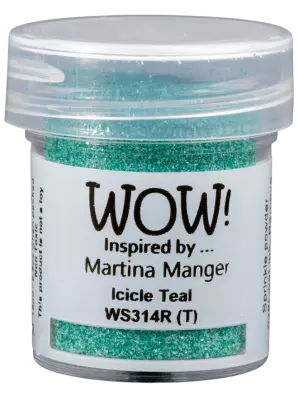 poudre � embosser Wow Icicle teal