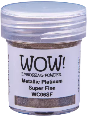 poudre � embosser Wow Metallic - 15 ml - Platinum Super Fine
