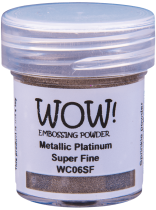 poudre à embosser Wow Metallic - 15 ml - Platinum Super Fine