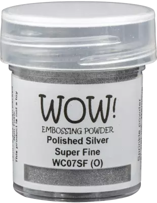 poudre � embosser Wow Metallic - 15 ml - polished Silver Super Fine