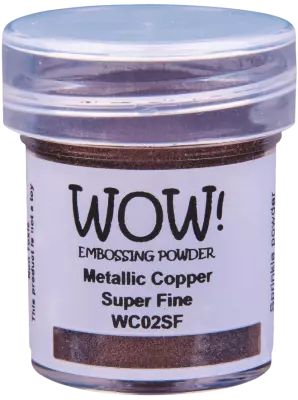 poudre � embosser Wow Metallic Copper - Jar Size:15ml Jar, Grade Size:Super Fine
