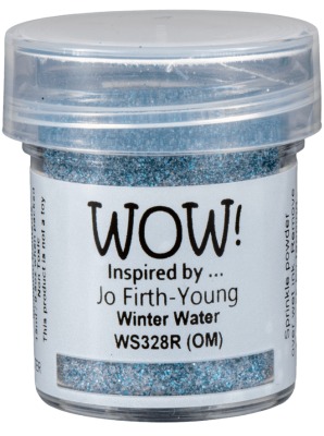 poudre  embosser Wow Opaque by Jo Firth- Jar Size:15ml Jar, Winter Water