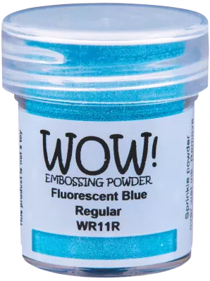poudre � embosser Wow Opaque Fluorescent Jar Size:15ml Jar, Blue