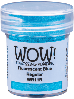 poudre  embosser Wow Opaque Fluorescent Jar Size:15ml Jar, Blue