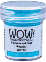 poudre à embosser Wow Opaque Fluorescent Jar Size:15ml Jar, Blue