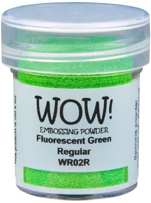 poudre � embosser Wow Opaque Jar Size:15ml Jar, Fluorescent Green