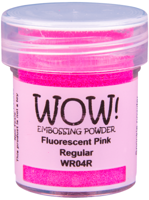 poudre  embosser Wow Opaque Jar Size:15ml Jar, Fluorescent Pink
