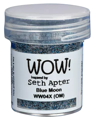 poudre � embosser Wow Opaque Seth Apter- Jar Size:15ml Jar, Blue Moon