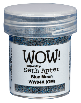 poudre  embosser Wow Opaque Seth Apter- Jar Size:15ml Jar, Blue Moon