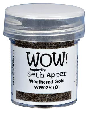 poudre � embosser Wow Opaque Seth Apter- Jar Size:15ml Jar, Weathered Gold