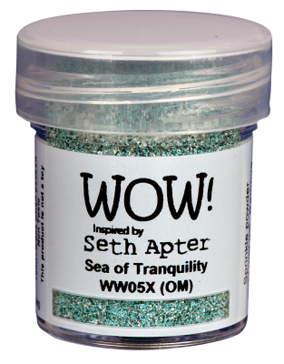 poudre  embosser Wow Opaque Seth Apter- Jar Size:15ml Jar,Sea of Tranquility
