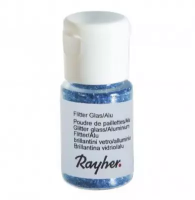 Poudre de paillettes bleu fonc�