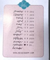 Project Life Roller Date Stamp Heidi Swapp Handwritten