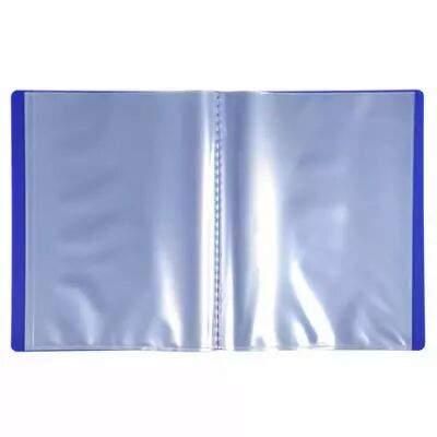 Prot�ge-documents A5 bleu fonc�