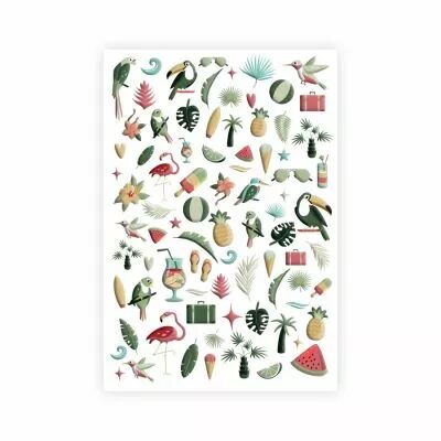 Puffy Stickers Pura Vida