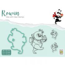 Rowan Die & Clear Stamp Sets Christmas Panda