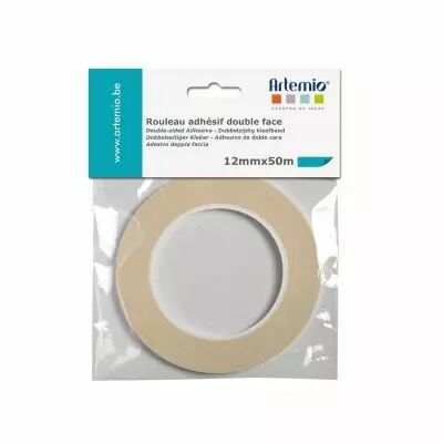 RUBAN ADHESIF DOUBLE FACE TRANSPARENT 12 MM