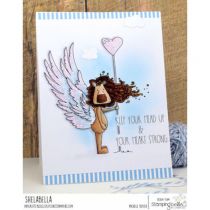 RUBBER STAMP DANDELION PROTECTOR OF HEARTS