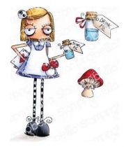 RUBBER STAMP Oddball Alice In Wonderland