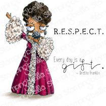 RUBBER STAMP OODBALL ARETHA