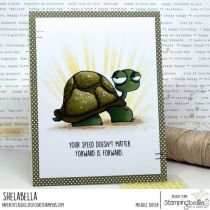 RUBBER STAMP OODBALL TURTLE