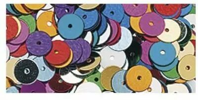 SEQUINS LISSES 6 MM MULTICOLORE