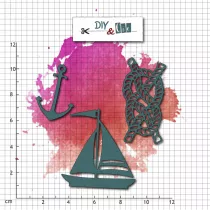 Set de dies : A la voile - DIY and Cie